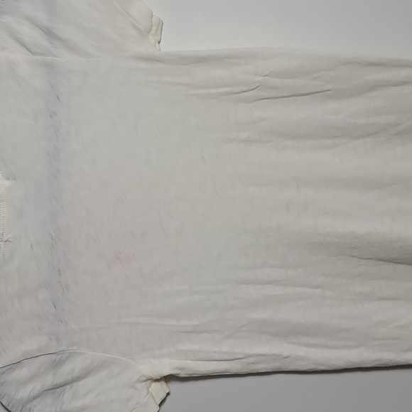 J. CREW Cream Tee with Orange Floral Embroidery Short Sleeve 100% Cotton Size XS - Picture 11 of 13